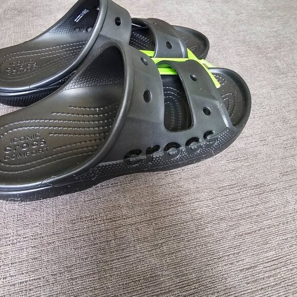 Crocs Unisex Black Baya Slides Sandals Size W-9 And M-7 main image 6